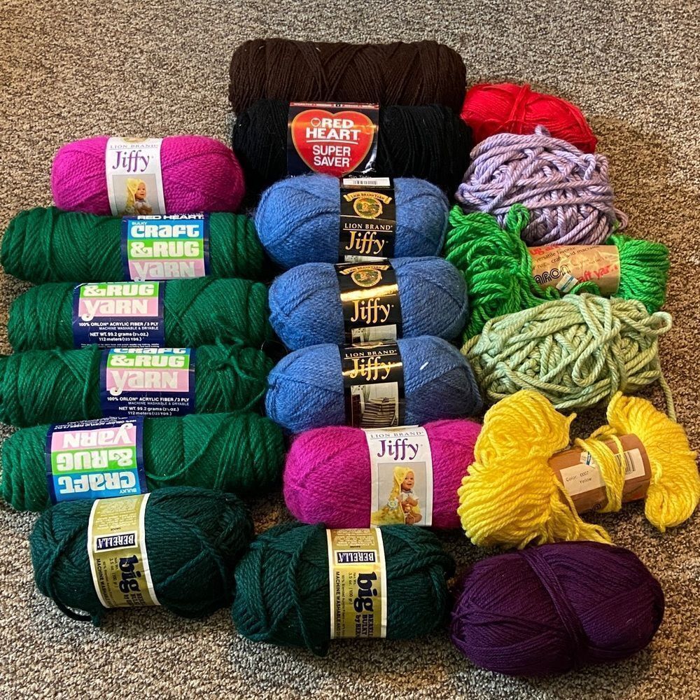 Vibrant Yarn Collection with Red Heart and Lion Brand